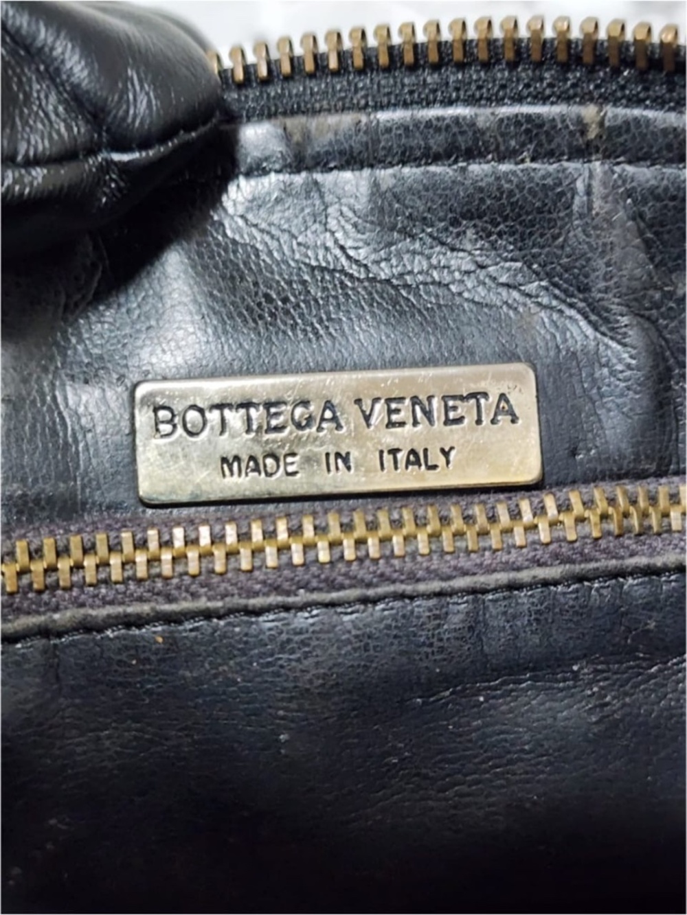 Authentic Bottega Veneta Vintage Intrecciato Nodini Crossbody Bag Black - Picture 3 of 12